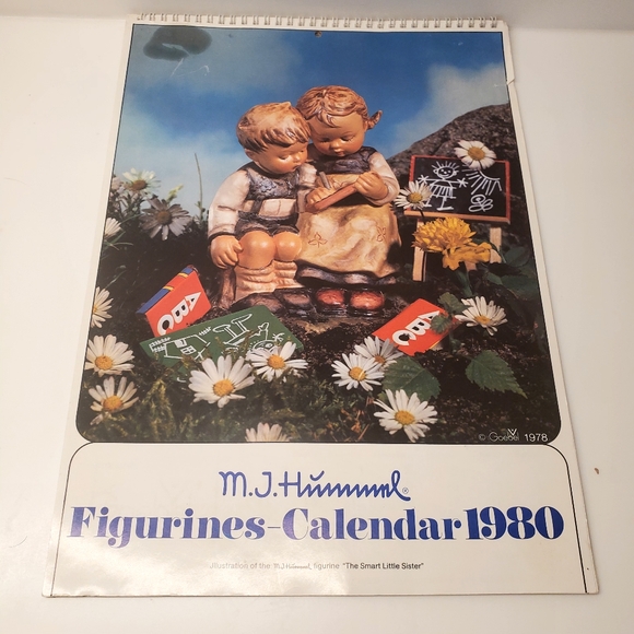 M.J. Hummel 1980 Figurines Calendar - Picture 1 of 3